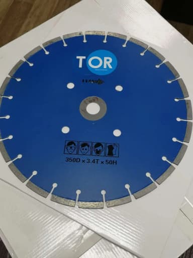 Диск по бетону для швонарезчиков HQR500A-2 (E) 350Dx3,6Tx50H (Cutter Disc 350 mm) — фото 1
