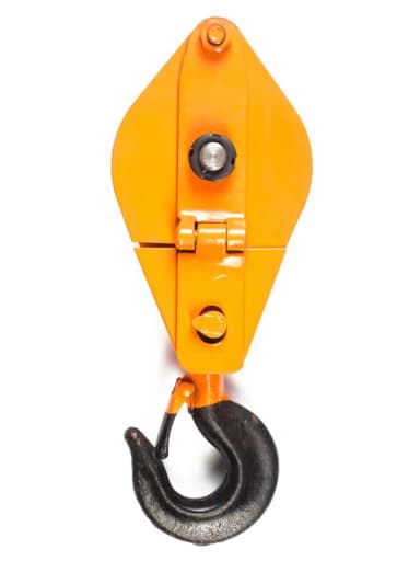 Блок монтажный однорольный с крюком TOR 2 т с откидной щекой — фото 6